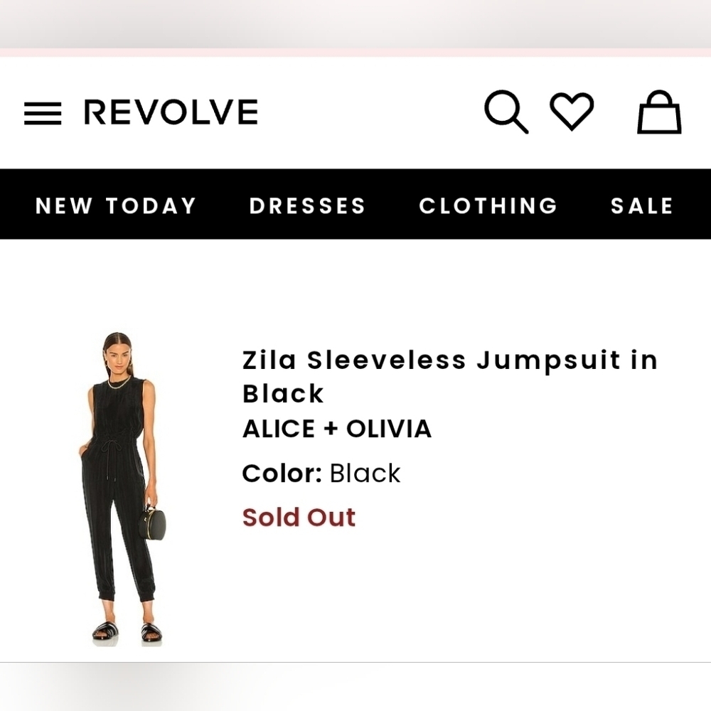 Zila Sleeveless Jumpsuit in Black Alice + Olivia - Picture 14 of 16